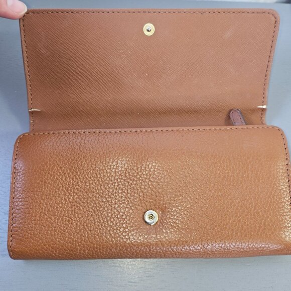 Michael Kors Brown & Beige Signature Canvas Leather Tote Bag With Wallet - Picture 10 of 15